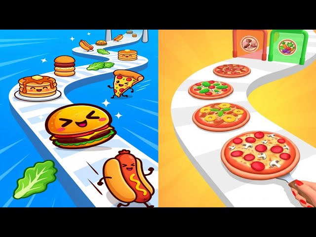 Food Run 🆚 I Want  Pizza Gameplay Walkthroughs Gameplay Andriod IOS 
