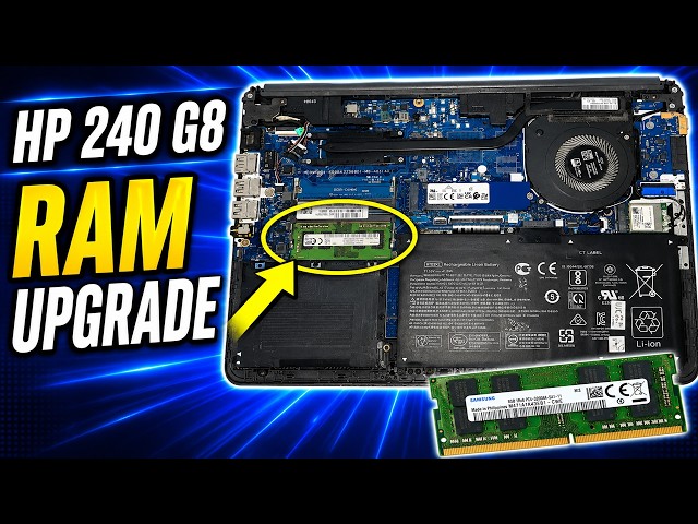 How to Upgrade RAM on HP 240 G8 Laptop | Step-by-Step Guide