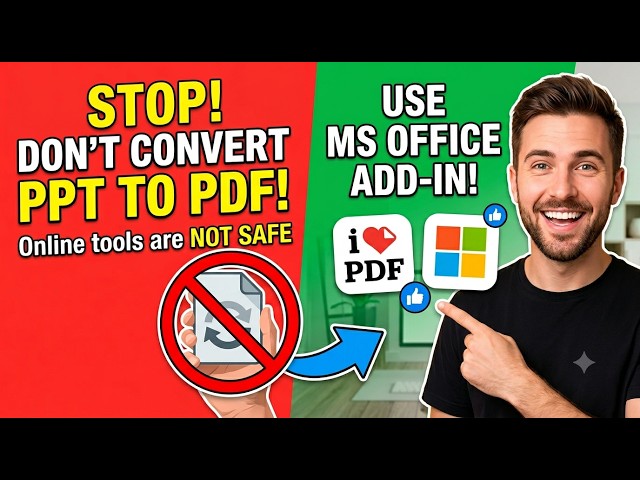 Stop using to Convert ppt to pdf in online That's not safe || Tamil #technology #ppt #pdf #trending