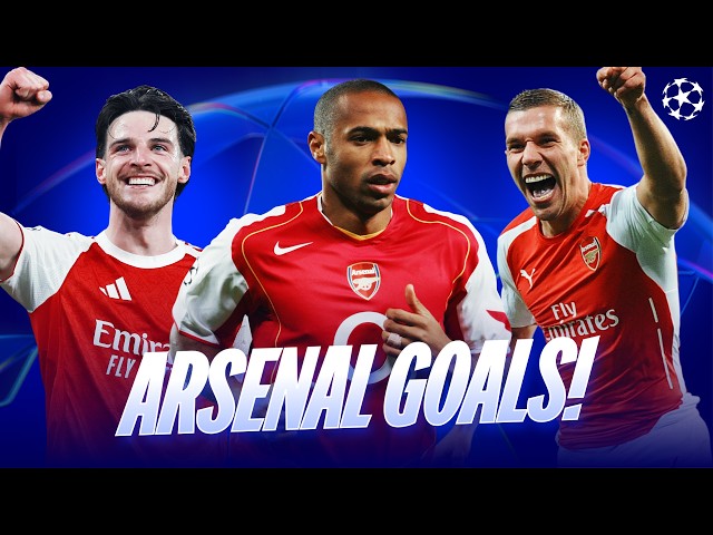 BEST Arsenal Champions League Goals Of All Time!