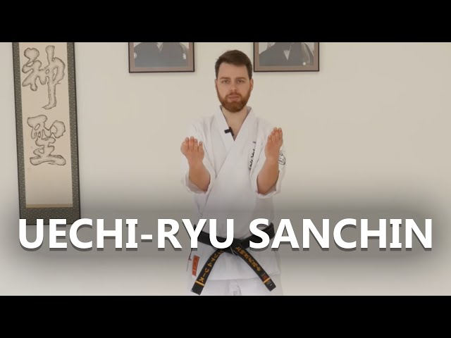 Uechi-Ryu Karate Sanchin Kata Basic Tutorial with Slow Walkthrough
