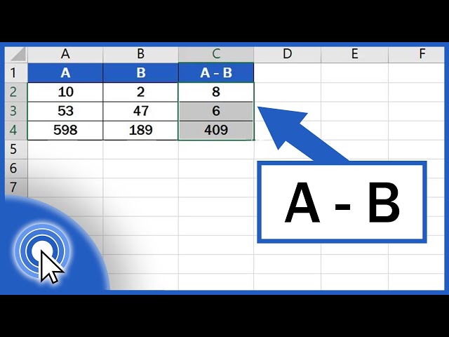 How to Subtract Numbers in Excel (Basic way)