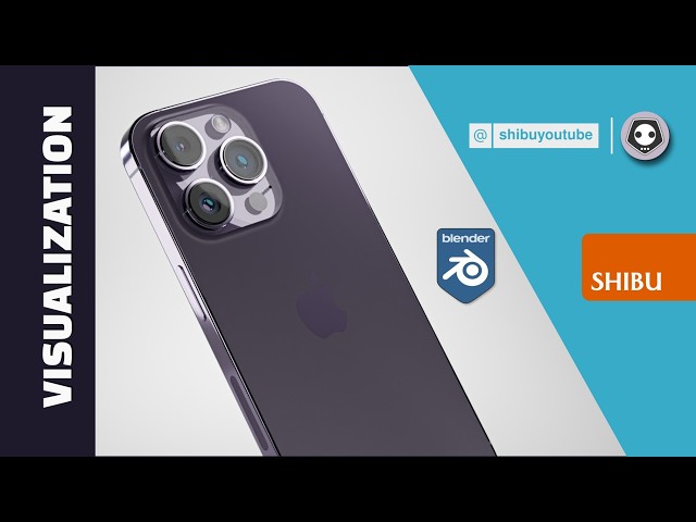iPhone 14 pro Purple Lighting Pro |  visualization in Blender | lighting tech class for beginner