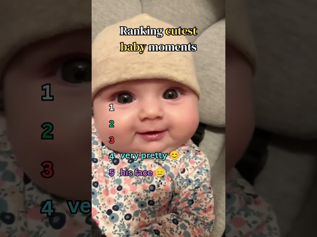 Ranking cutest baby moments