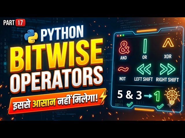 Python Bitwise Operators | AND, OR & XOR Explained for Beginners | Part 17 @DataTellsTheStory @ai