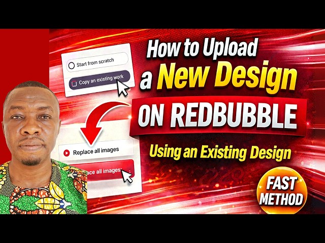 HOW UPLOAD YOUR DESIGN ON REDBUBBLE USING YOUR EXISTING SETTING
