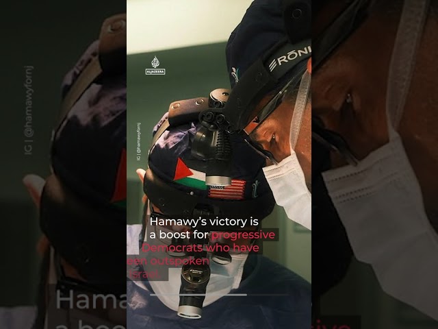 Pro-Palestine US army veteran Adam Hamawy wins New Jersey primary | AJ #shorts