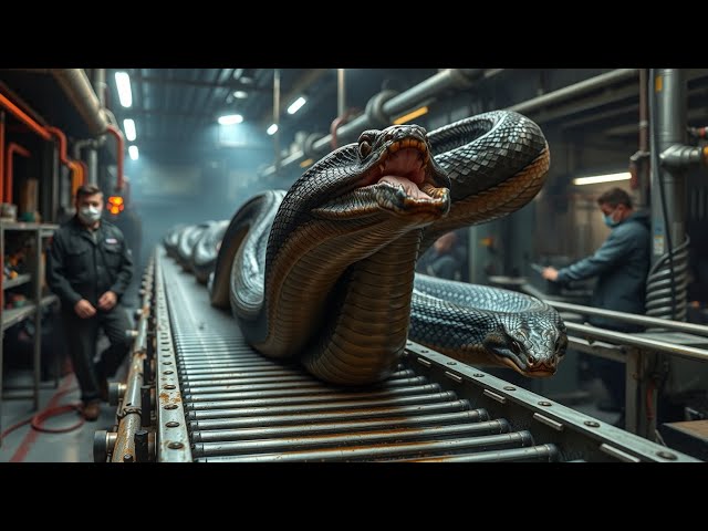 Agri-Tech Process | Inside the Python Tannery: How Giant Snakes Become Luxury Boots (Full Process).