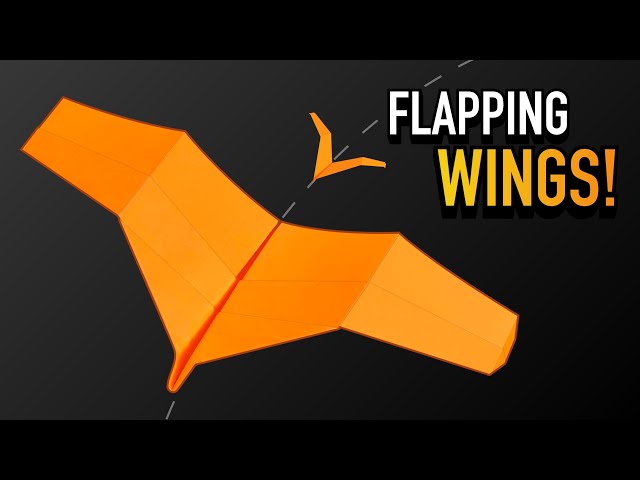BEST Bat Paper Airplane that Flaps and Flies REALLY Well!!! — Ghost Bat