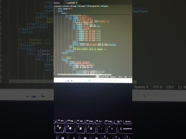 Amazon Clone Website by using HTML and CSS. #coding #pythonwebdev #computerlanguage #html