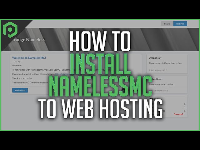 How to Install NamelessMC to Web Hosting