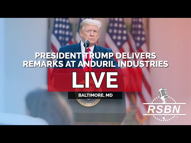 LIVE REPLAY: President Trump Delivers Remarks at Anduril Industries in Baltimore, MD - 10/06/26
