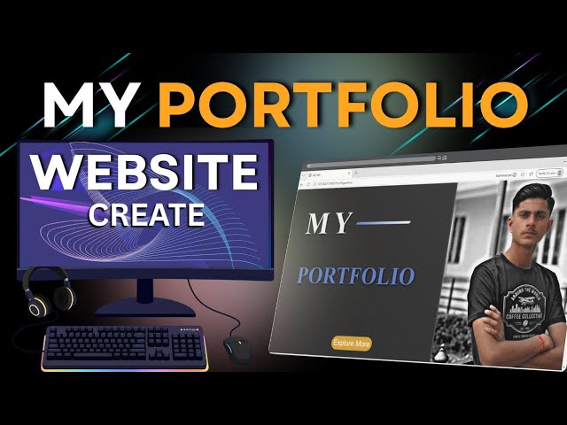 CREATE PORTFOLIO WEBSITE CODE NEW DESIGN IN BROWSER RUN HTML CSS JAVASCRIPT 
