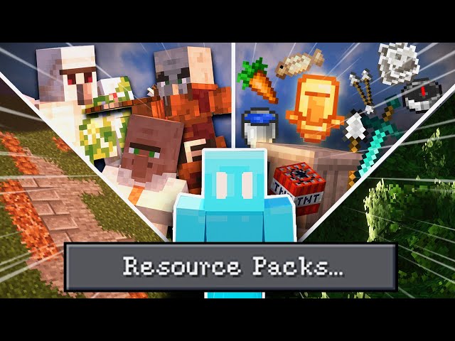 The Best Minecraft Resource Packs all in one video