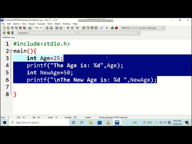 STRUCTURED PROGRAMMING, VARIABLES  2