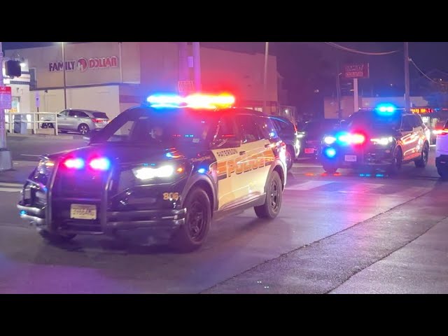 Paterson Police Units 806, 109 & 105 Responding Code 3 7/26/26
