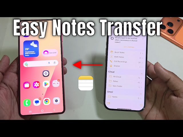 How to transfer notes iPhone to android?