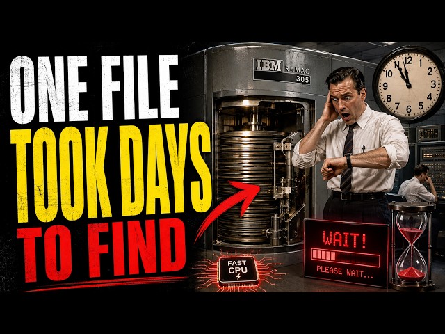 Computers Got Faster Every Year — Until Slow Hard Drives Became the Bottleneck