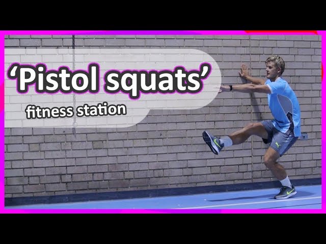 PE fitness circuit ideas › Leg strength | Pistol squats