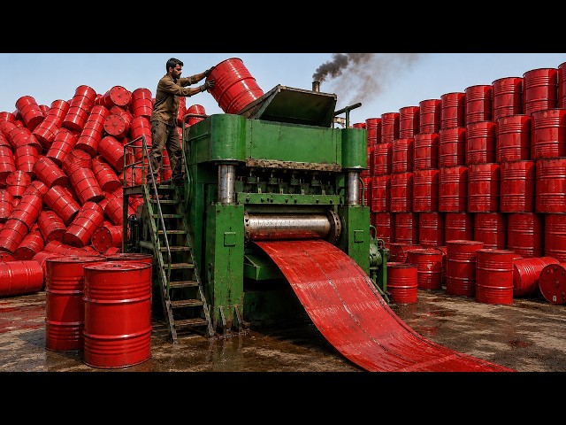 Massive Recycling: Turning Scrap Oil Drums into Functional Water Heaters Geysers| Amazing Process