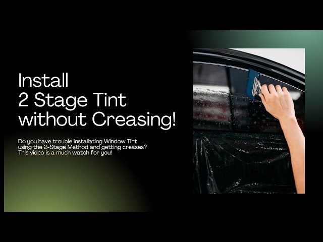 How to Install Stage 2 Window Tint | No Creases, Perfect Tuck Behind Seal