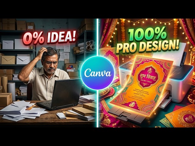 From Blank Screen to Printed Card: The Ultimate Canva Guide for Indian Events 🔥