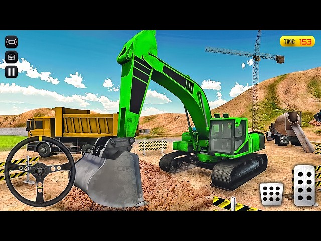 City JCB Excavator Simulator 3D - Heavy Truck Driving Game - Android Gameplay