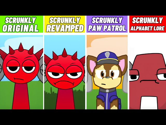 EVERY Incredibox Monster VOICE From Incredibox SCRUNKLY! All New Mod Versions Comparison