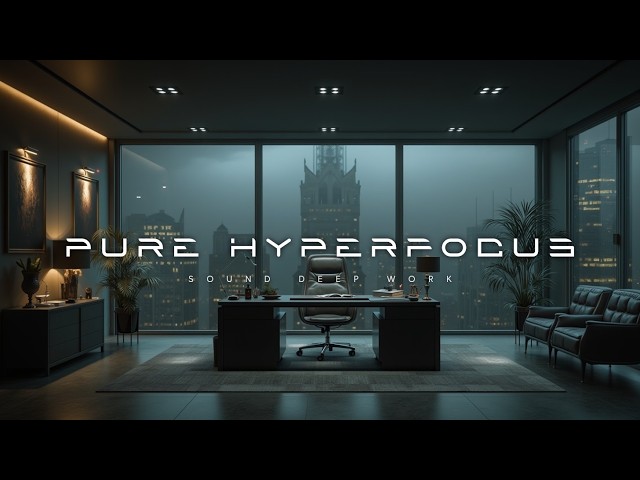 Deep Work Music for Hyperfocus & Midnight Coding ~ Dark Luxury Office Executive Focus Ambience
