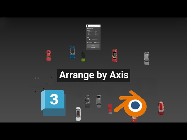 Arrange Objects Along Any Axis in 3ds Max | Arrange by Axis