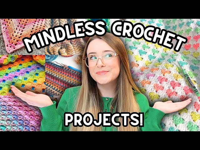Try These 10+ MINDLESS CROCHET Projects The Next Time You Need to Turn Your Brain OFF!🧶🥱
