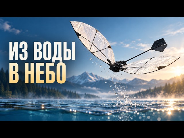 Этот робот взлетает из воды. Зачем ему крылья?