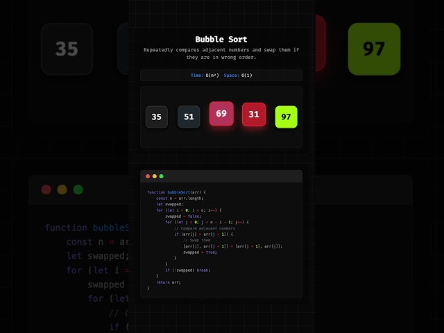 How does bubble sort work?