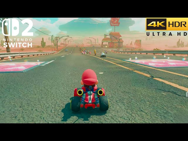 Mario Kart World (Nintendo Switch 2) 4K 60FPS HDR Gameplay