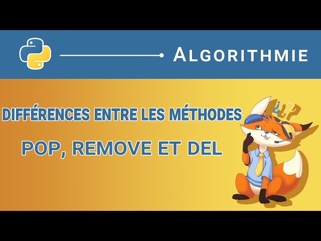 [Algorithm] - 56. Differences between remove, pop, and del methods [Python]