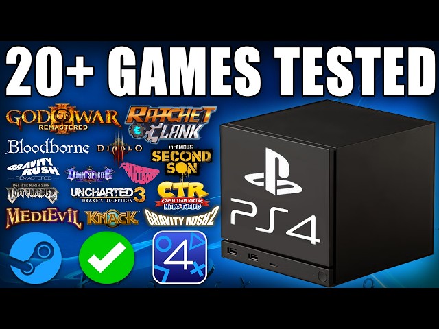 20+ PlayStation 4 Games Tested On Steam Machine: ShadPS4 Emulation Performance Test