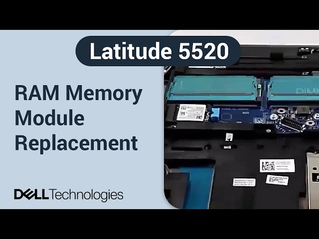 Dell Latitude 5520 | How to replace the RAM memory module