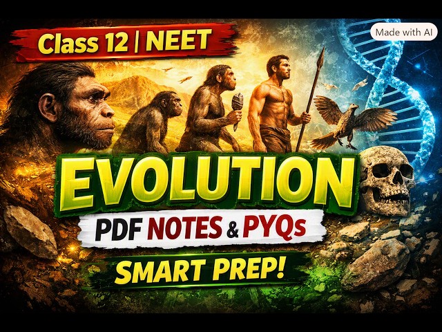 Evolution Class 12 | NEET PDF Notes & PYQs | Smart Prep , #evolution