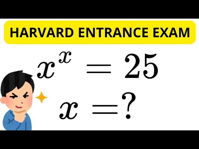 🔥 The Hardest Exponential Equation | Harvard Entrance Exam Challenge ✨