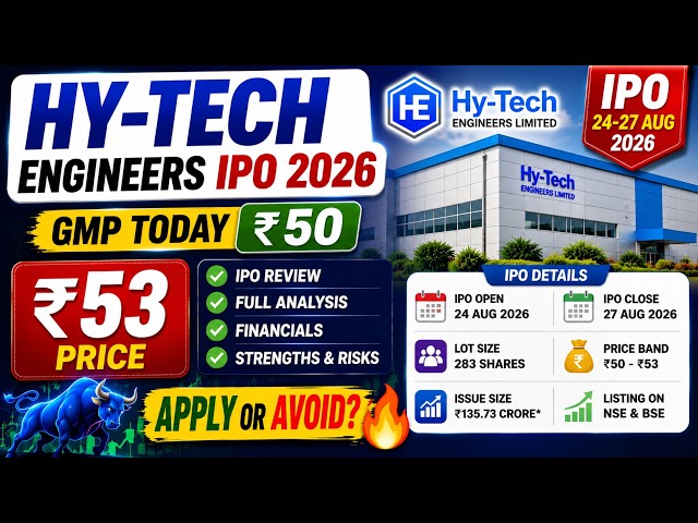 Hy-Tech Engineers IPO 2026 🔥 | GMP Today | Price Band ₹50-53 | Full IPO Analysis