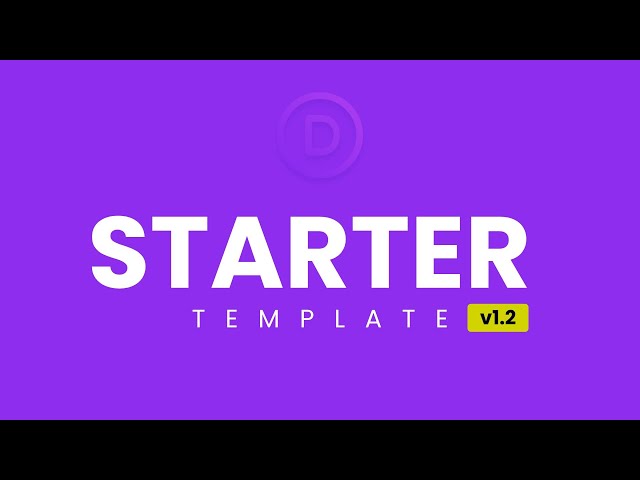 New Divi 5 Starter Template Update.
