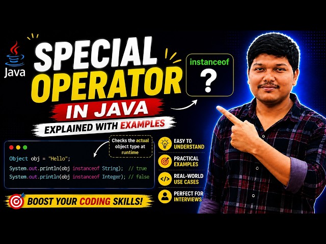 Special Operators in Java | instanceof Operator Explained with Real Examples