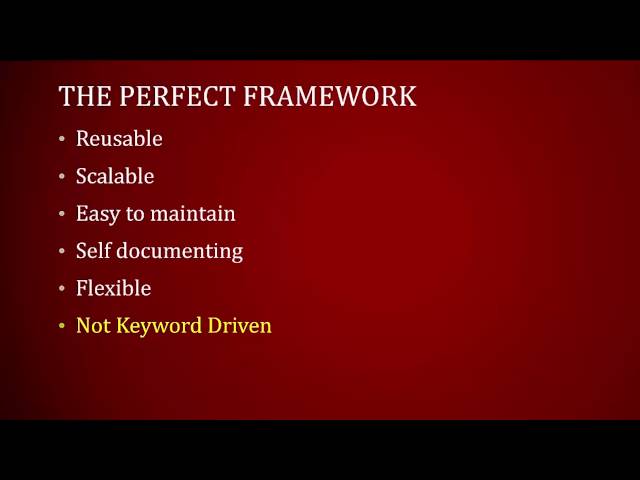 4 How does Selenium help us get the perfect framework revised