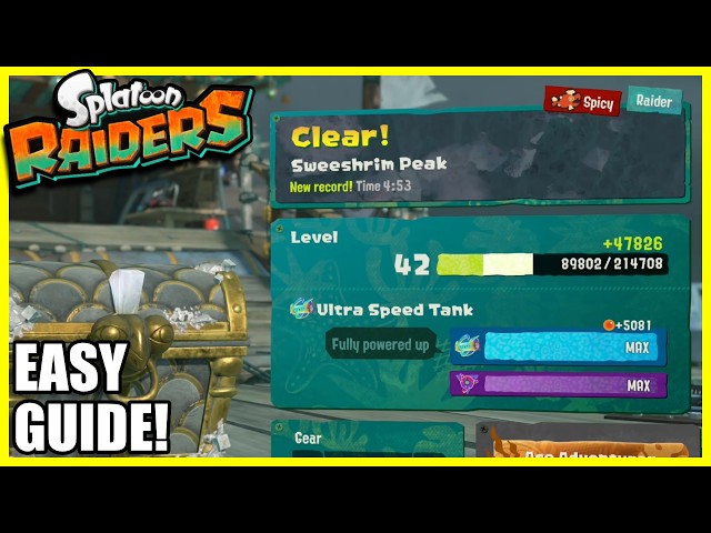 Splatoon Raiders | Sweeshrim Peak SPICY RAID Easy Guide