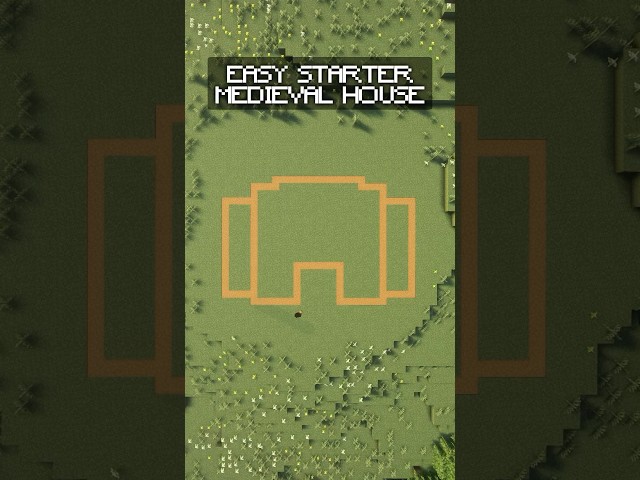 Easy Starter Medieval House #minecraft #minecraftbuilds #minecraftbuilding #minecrafttutorial