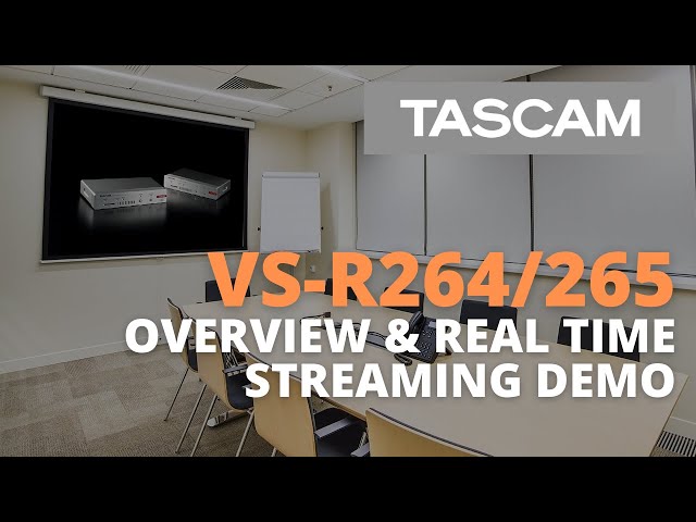 TASCAM VS-R264/265 - Livestream/Streaming Overview and Real Time YouTube Demonstration