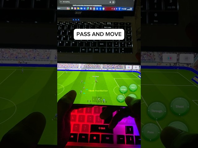 PASS & MOVE tutorial 🔥Handcam | #efootball2025 #efootball #efootballmobile