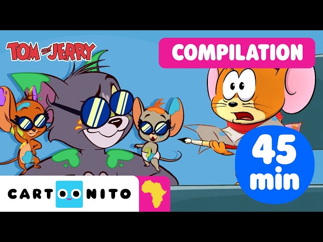 Tom & Jerry Color Splash | Learn and Play Compilation | Tom and Jerry | Cartoonito Africa