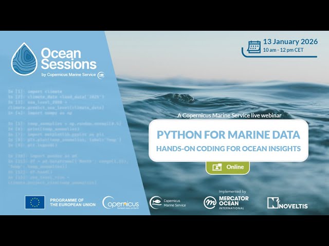 Ocean Sessions - Python for Marine Data - 13 January 2026