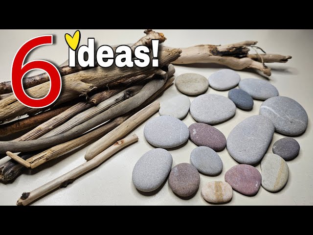 6 Great Ideas with What Nature Gives Us! Tree Branches And Pebbles ♻️🥰